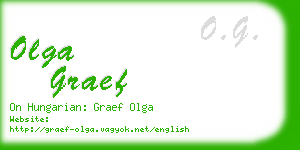 olga graef business card